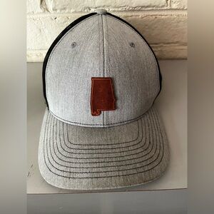 Alabama Leather Patch snap back adjustable hat (Richardson Style 112) VGUC